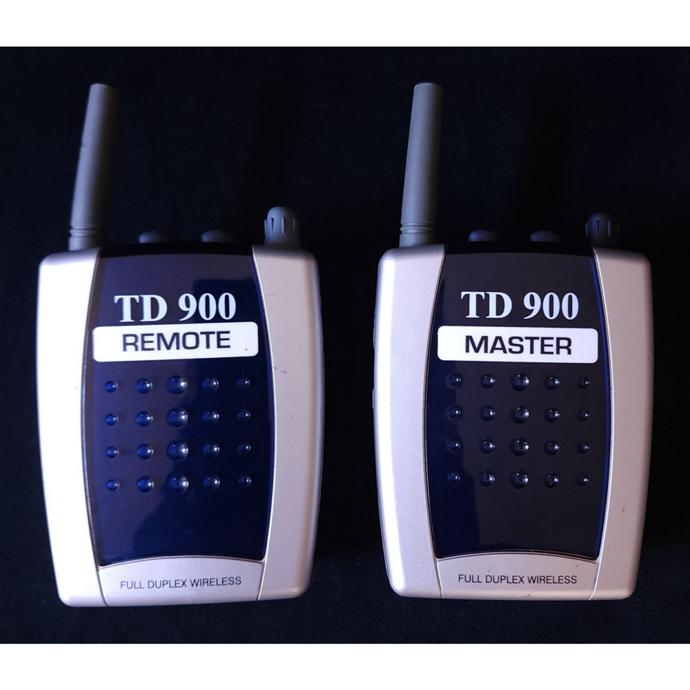 TD900 Intercome Full Duplex Wireless Remote & Master Communication 2 Units Set